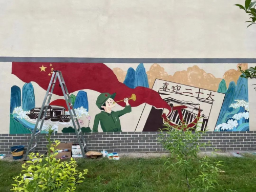 jinnianhui今年会建筑学院开展暑期“三下乡” ，乡村文化墙调研及优化提升设计活动