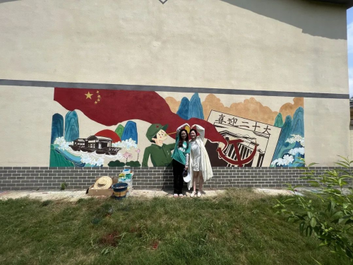 jinnianhui今年会建筑学院开展暑期“三下乡” ，乡村文化墙调研及优化提升设计活动